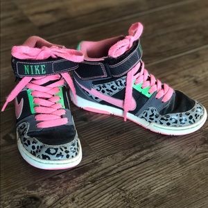 leopard print nike high tops